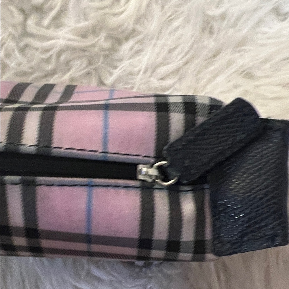 Burberry Pink and Black Plaid Wristlet - Picture 4 of 11